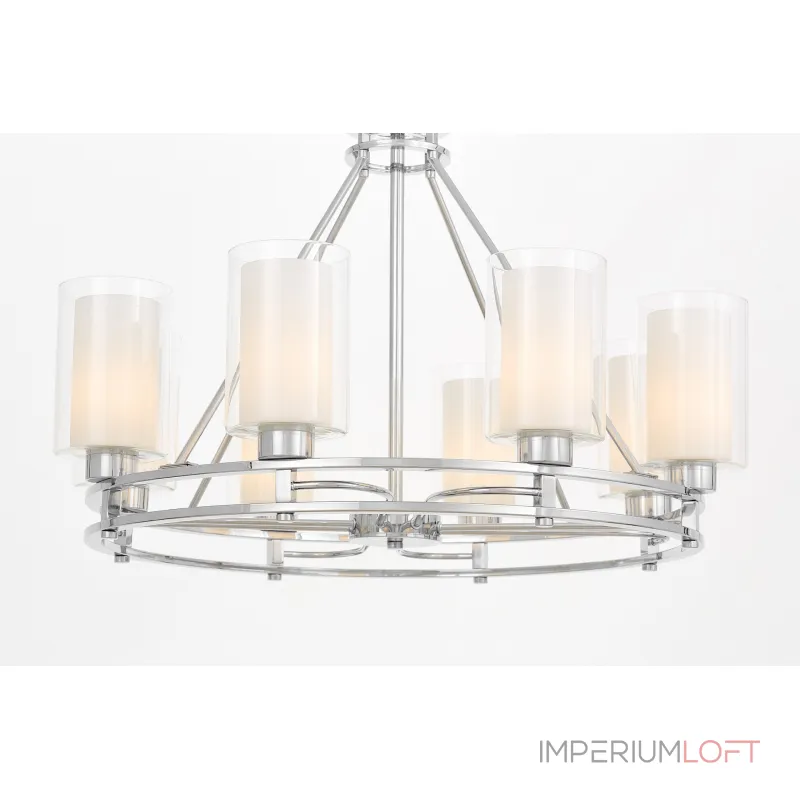 Подвесная люстра Lumina Deco Marietta LDP 8025-8 CHR+WT Подвесная люстра Lumina Deco Marietta LDP 8025-8 CHR+WT