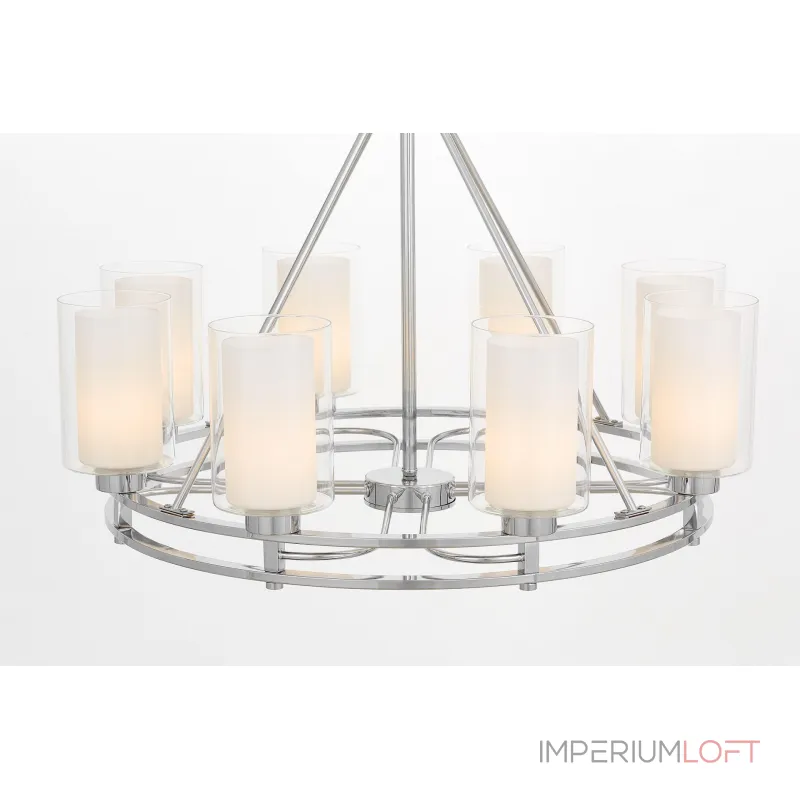 Подвесная люстра Lumina Deco Marietta LDP 8025-8 CHR+WT Подвесная люстра Lumina Deco Marietta LDP 8025-8 CHR+WT