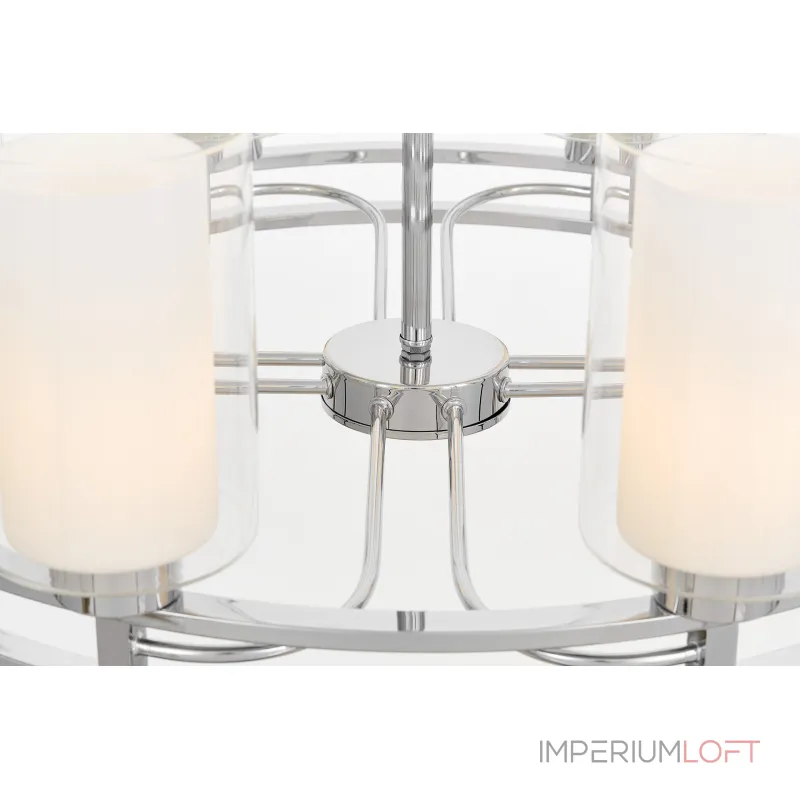 Подвесная люстра Lumina Deco Marietta LDP 8025-8 CHR+WT Подвесная люстра Lumina Deco Marietta LDP 8025-8 CHR+WT