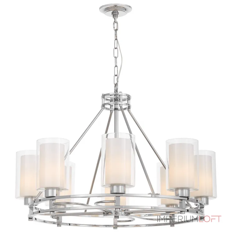 Подвесная люстра Lumina Deco Marietta LDP 8025-8 CHR+WT Подвесная люстра Lumina Deco Marietta LDP 8025-8 CHR+WT