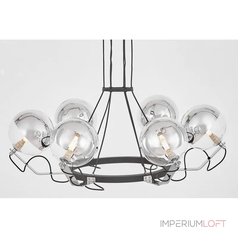 Подвесной светильник Lumina Deco LDP 9110-6 BK+CHR от ImperiumLoft