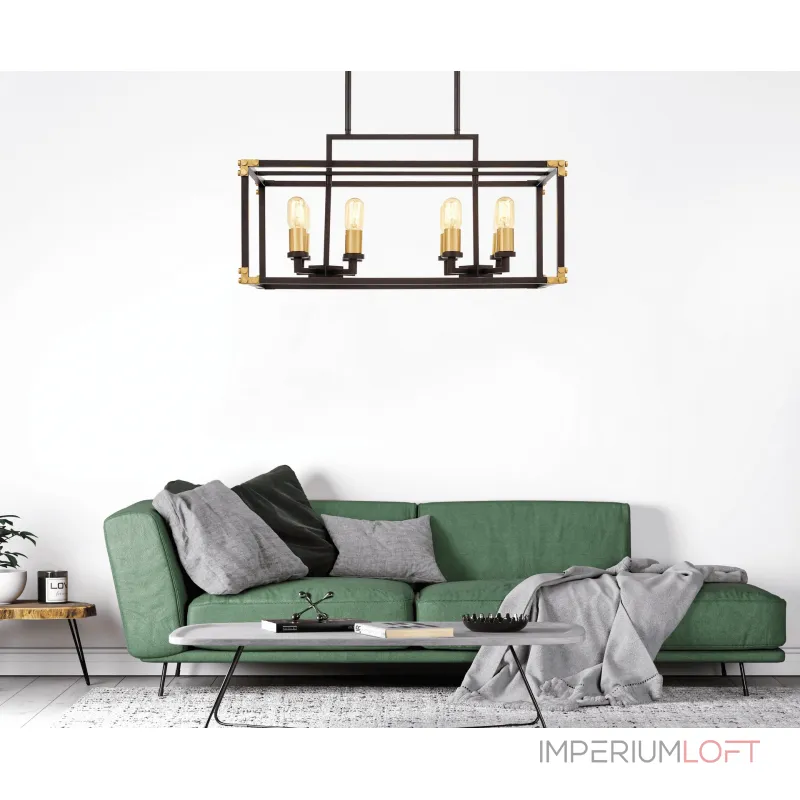 Люстра на штанге Lumina Deco Waldorf LDP 1140-8 BK+MD