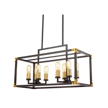 Люстра на штанге Lumina Deco Waldorf LDP 1140-8 BK+MD