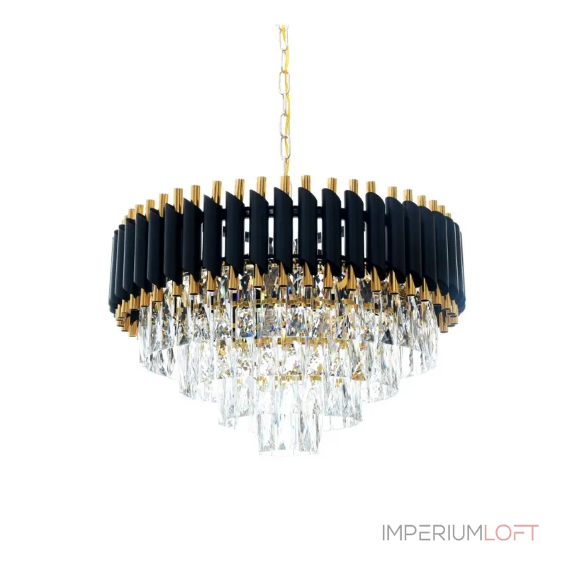 Подвесная люстра Lumina Deco Funneli LDP 6003-550 BK+F.GD