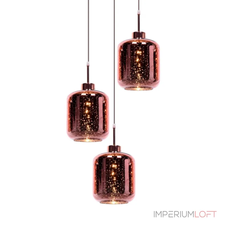 Подвесной светильник Lumina Deco Alacosmo LDP 6811-3 RD R.GD Подвесной светильник Lumina Deco Alacosmo LDP 6811-3 RD R.GD