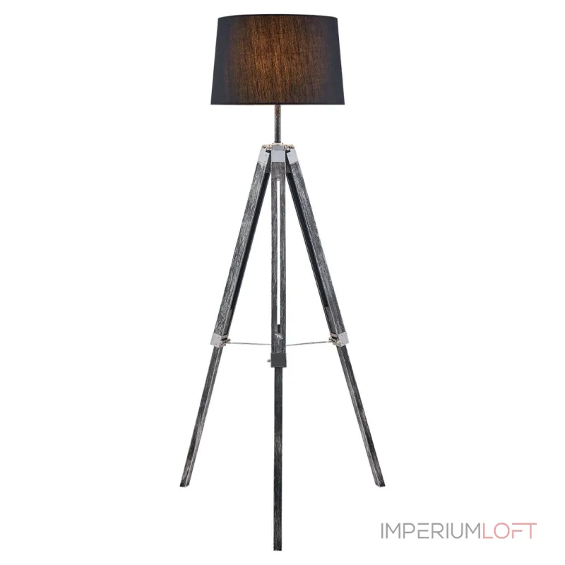 Торшер LGO Amistad LSP-0554 Цвет арматуры серый Цвет плафонов черный от ImperiumLoft