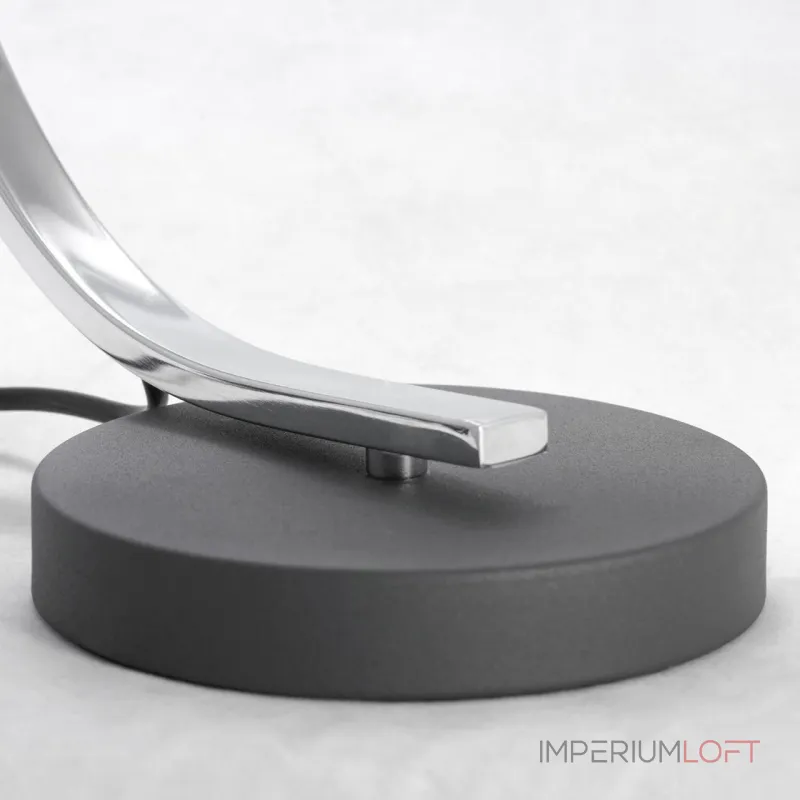 Настольная лампа декоративная LGO Falcon GRLSP-0559 Цвет арматуры хром Цвет плафонов черный от ImperiumLoft Настольная лампа декоративная LGO Falcon GRLSP-0559 Цвет арматуры хром Цвет плафонов черный от ImperiumLoft