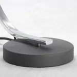 Настольная лампа декоративная LGO Falcon GRLSP-0559 Цвет арматуры хром Цвет плафонов черный от ImperiumLoft