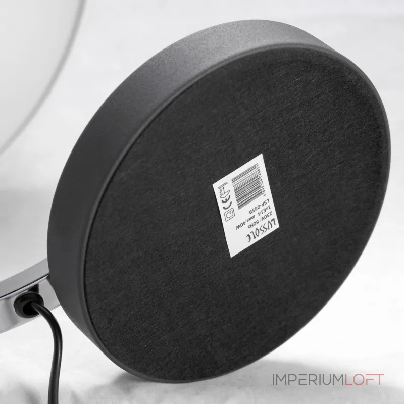 Настольная лампа декоративная LGO Falcon GRLSP-0559 Цвет арматуры хром Цвет плафонов черный от ImperiumLoft Настольная лампа декоративная LGO Falcon GRLSP-0559 Цвет арматуры хром Цвет плафонов черный от ImperiumLoft