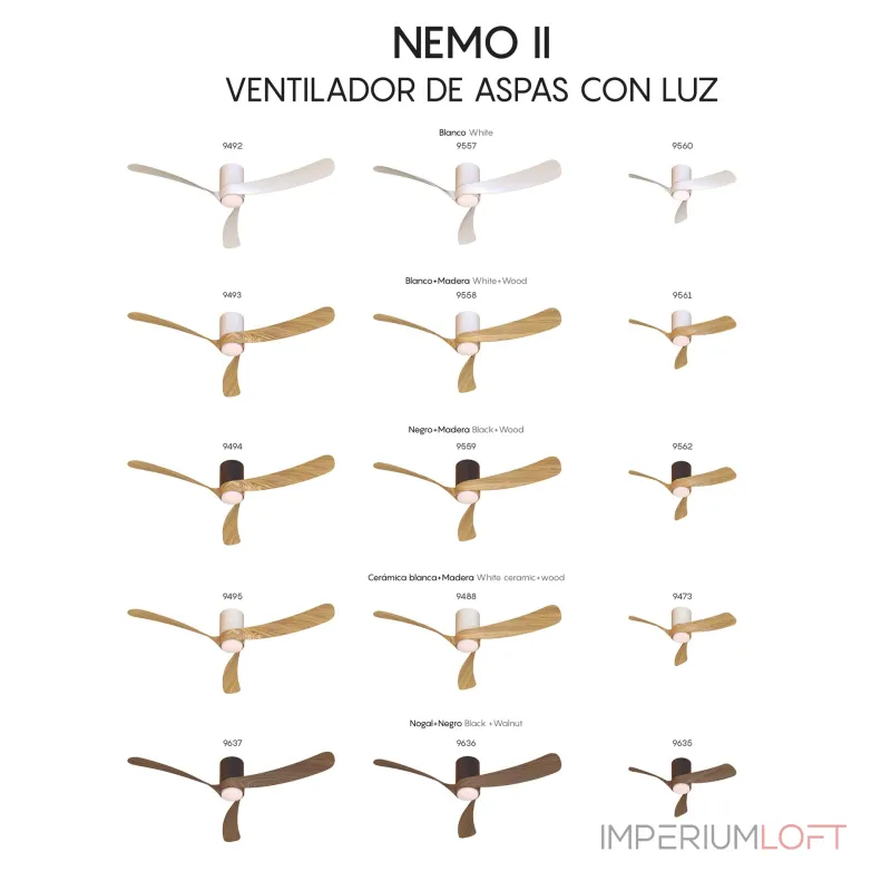 Потолочная люстра-вентилятор Mantra NEMO II XS 9473 от ImperiumLoft Потолочная люстра-вентилятор Mantra NEMO II XS 9473 от ImperiumLoft