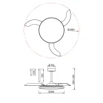 Потолочная люстра-вентилятор Mantra SLIM FAN 9007 от ImperiumLoft