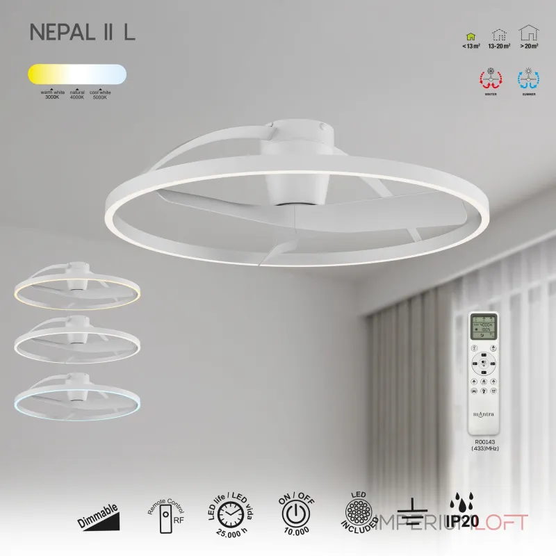 Потолочная люстра-вентилятор Mantra NEPAL II 9485 от ImperiumLoft Потолочная люстра-вентилятор Mantra NEPAL II 9485 от ImperiumLoft