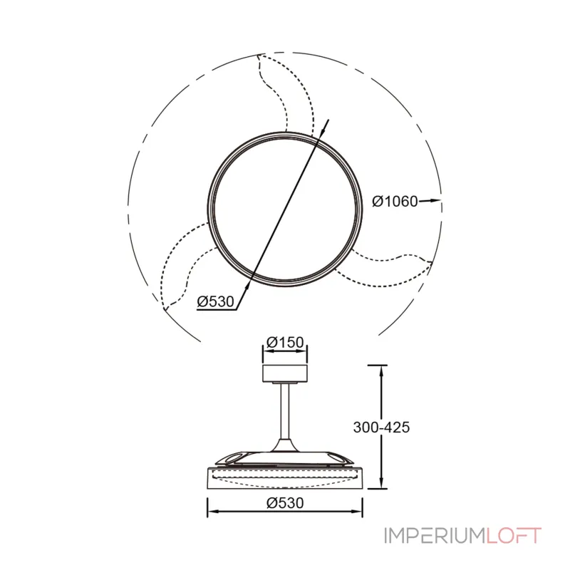 Потолочная люстра-вентилятор Mantra GLASS FAN 9525 от ImperiumLoft Потолочная люстра-вентилятор Mantra GLASS FAN 9525 от ImperiumLoft