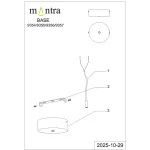 Основание потолочное 1L Mantra MODULAR LIGHT FLORONES 9355 от ImperiumLoft