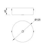 Основание потолочное 1L Mantra MODULAR LIGHT FLORONES 9355 от ImperiumLoft