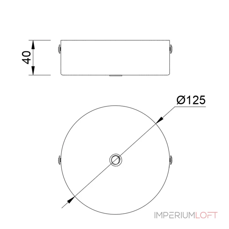 Основание потолочное 1L Mantra MODULAR LIGHT FLORONES 9355 от ImperiumLoft