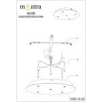 Основание потолочное 5L Mantra MODULAR LIGHT FLORONES 9365 от ImperiumLoft