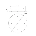 Основание потолочное 5L Mantra MODULAR LIGHT FLORONES 9365 от ImperiumLoft