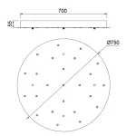 Основание потолочное 24L Mantra MODULAR LIGHT FLORONES 9374 от ImperiumLoft