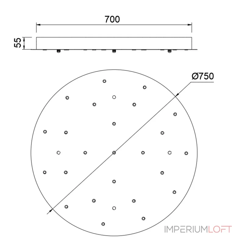 Основание потолочное 24L Mantra MODULAR LIGHT FLORONES 9374 от ImperiumLoft Основание потолочное 24L Mantra MODULAR LIGHT FLORONES 9374 от ImperiumLoft