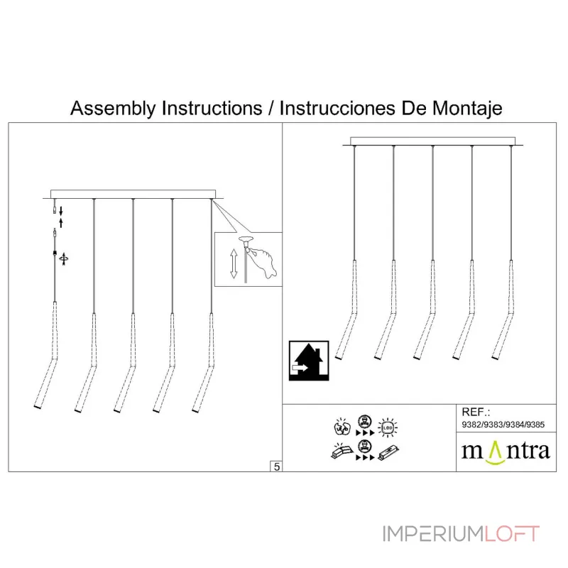 Основание потолочное 5L Mantra MODULAR LIGHT FLORONES 9385 от ImperiumLoft Основание потолочное 5L Mantra MODULAR LIGHT FLORONES 9385 от ImperiumLoft