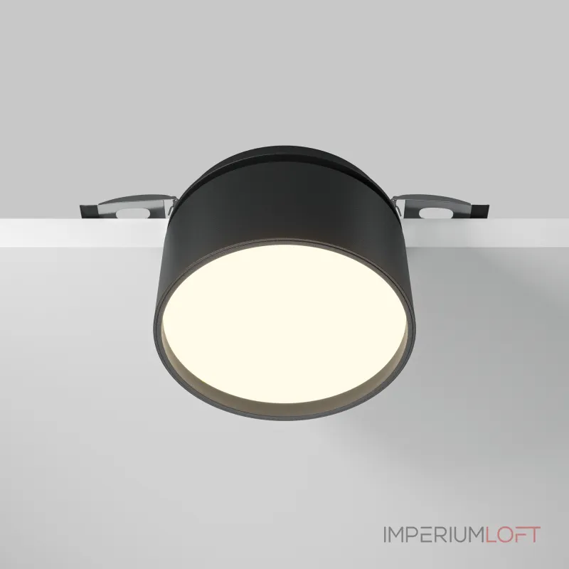 Встраиваемый светильник Maytoni Downlight DL024-12W3K-B от ImperiumLoft