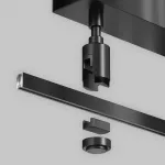 Основание потолочное Short для блока питания с вводом питания Flarity черный Maytoni FLARITY TRA156C-BB1-B от ImperiumLoft