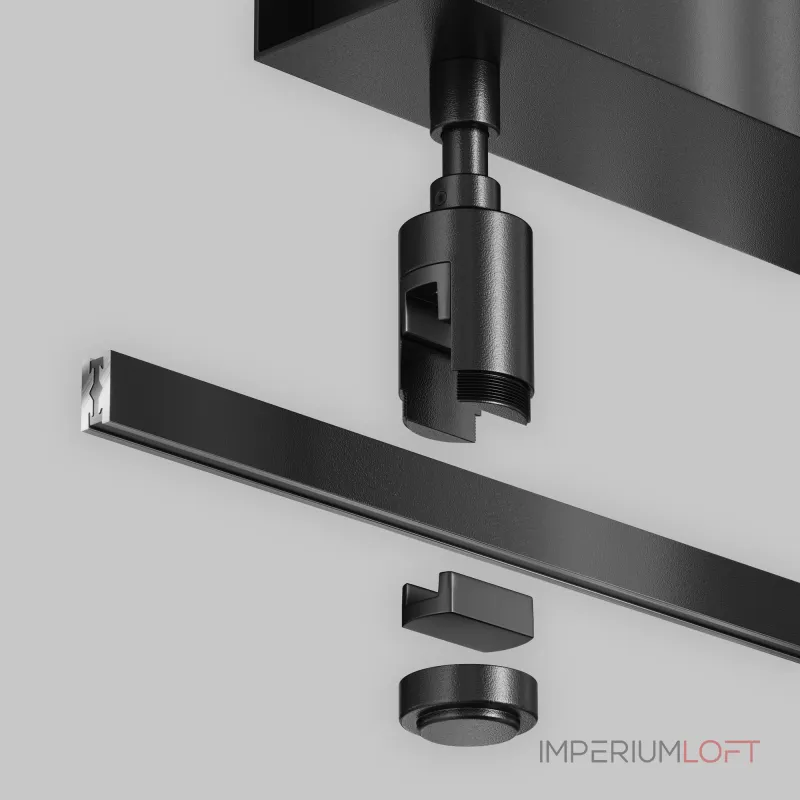 Основание потолочное Short для блока питания с вводом питания Flarity черный Maytoni FLARITY TRA156C-BB1-B от ImperiumLoft