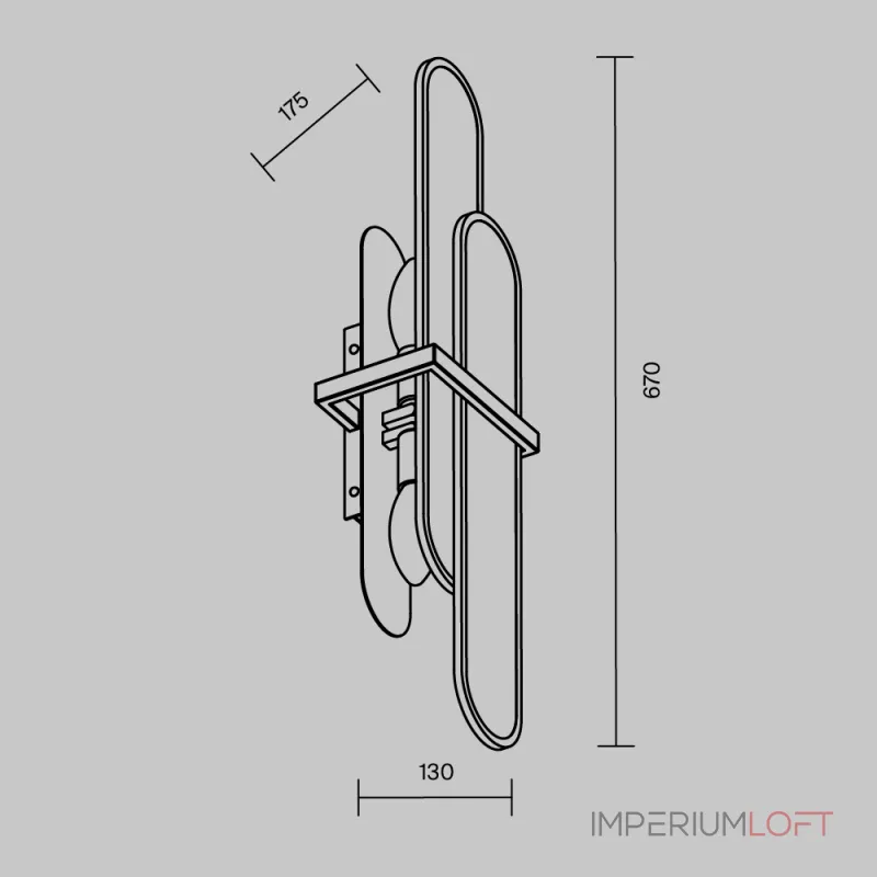 Настенный светильник Maytoni Modern MOD099WL-02G2 от ImperiumLoft Настенный светильник Maytoni Modern MOD099WL-02G2 от ImperiumLoft