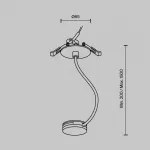 Коннектор питания Parity встраиваемый черный от ImperiumLoft