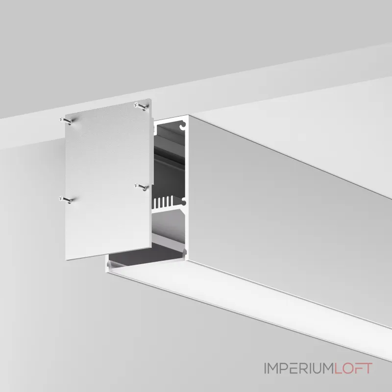 Алюминиевый профиль накладной-подвесной 50х70 (Серебро, 2 м), ALM-5070-S-2M Maytoni 633016 от ImperiumLoft