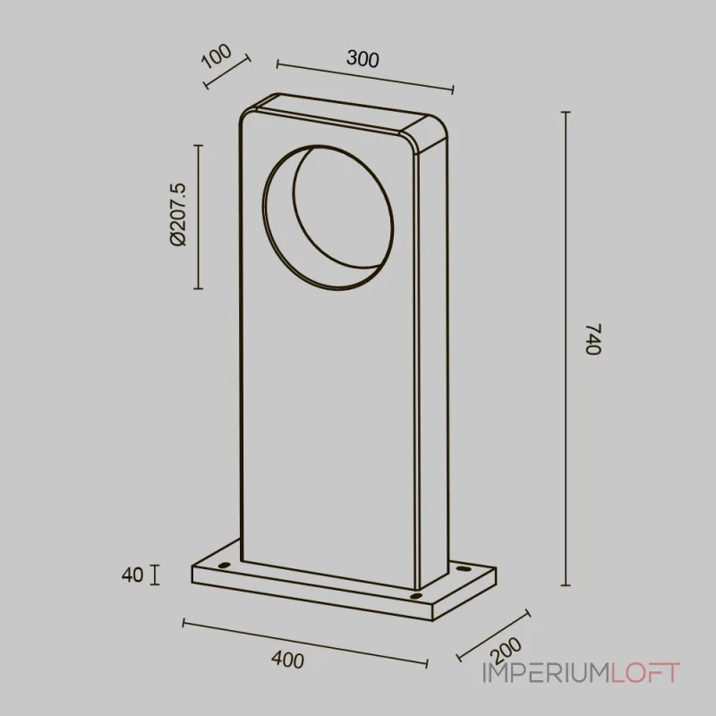 Ландшафтный светильник Maytoni Outdoor O469FL-L7CM3K1 от ImperiumLoft