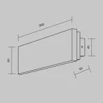 Настенный светильник (бра) Maytoni Modern Basic Texture MOD461WL-L8BGK от ImperiumLoft