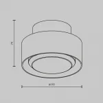 Потолочный светильник Maytoni Ceiling C092CL-GX53-B от ImperiumLoft