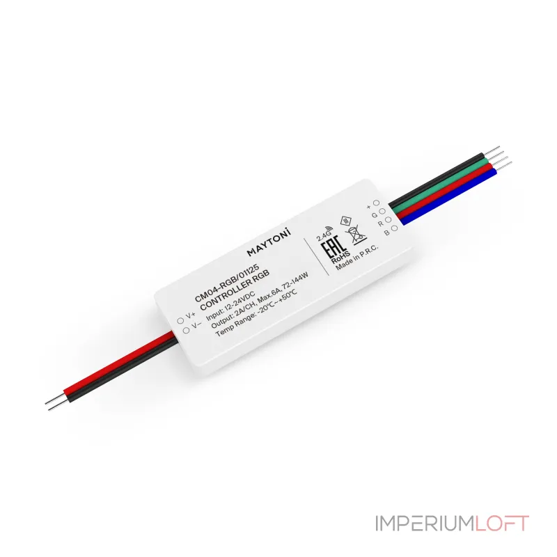 Контроллер для светодиодной ленты RGB 72Вт/144Вт Maytoni UNION 01125 от ImperiumLoft Контроллер для светодиодной ленты RGB 72Вт/144Вт Maytoni UNION 01125 от ImperiumLoft