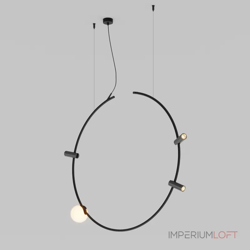 Шинопровод подвесной круглый D800мм вертикальный Maytoni Busbar trunkings Arity TRX233-RV-D800-B от ImperiumLoft