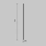 Шинопровод 1,5м вертикальный Maytoni Busbar trunkings Arity TRX234-V-1.5B от ImperiumLoft