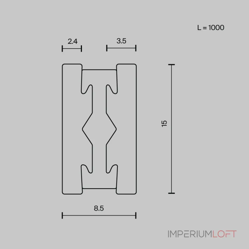 Шинопровод накладной/подвесной Maytoni FLARITY TRX154-111BS от ImperiumLoft