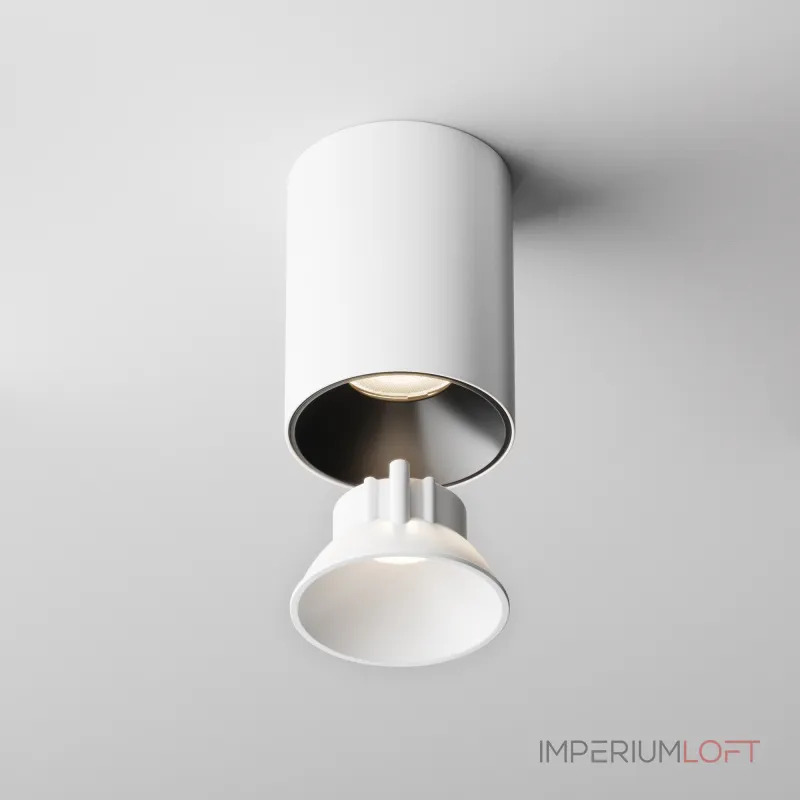 Декоративная рамка-отражатель для накладных светильников серии Alfa LED Maytoni Downlight Ring8-10W-RD-W от ImperiumLoft