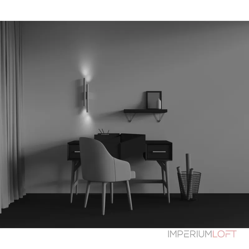 Настенный светильник (бра) Maytoni Calipso C082WL-24W2.7K-BS от ImperiumLoft Настенный светильник (бра) Maytoni Calipso C082WL-24W2.7K-BS от ImperiumLoft