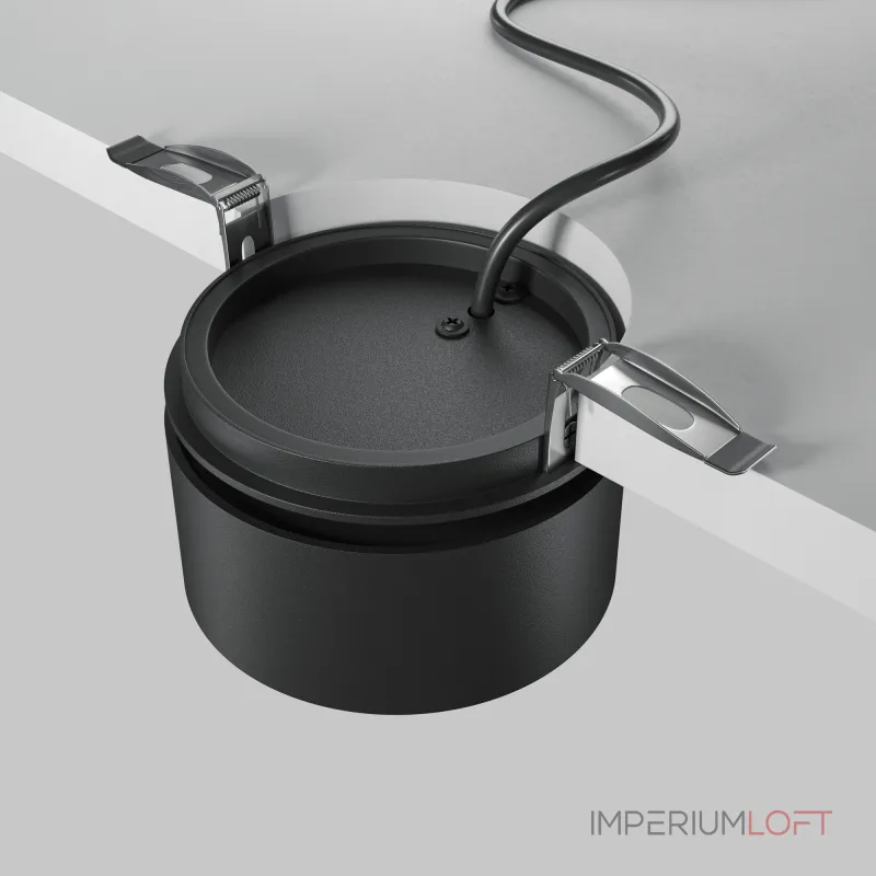 Встраиваемый светильник Maytoni Downlight DL024-12W3K-B от ImperiumLoft