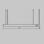 Подвесной светильник Maytoni BASIS P051PL-36W2.7-6K-B