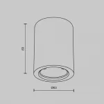 Потолочный светильник Maytoni Conik gyps C001CL-GU10-W от ImperiumLoft