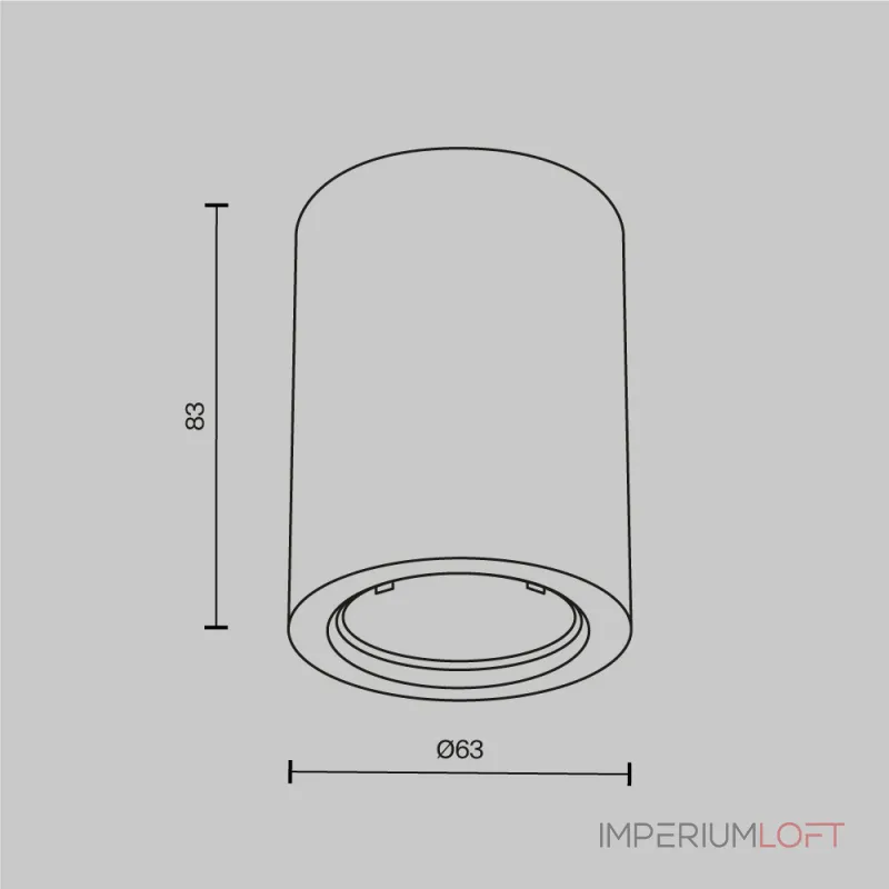 Потолочный светильник Maytoni Conik gyps C001CL-GU10-W от ImperiumLoft