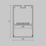 Алюминиевый профиль накладной-подвесной 50х70 (Серебро, 2 м), ALM-5070-S-2M Maytoni 633016 от ImperiumLoft