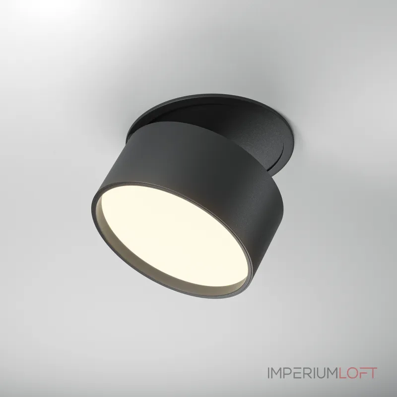 Встраиваемый светильник Maytoni Downlight DL024-12W3K-B от ImperiumLoft