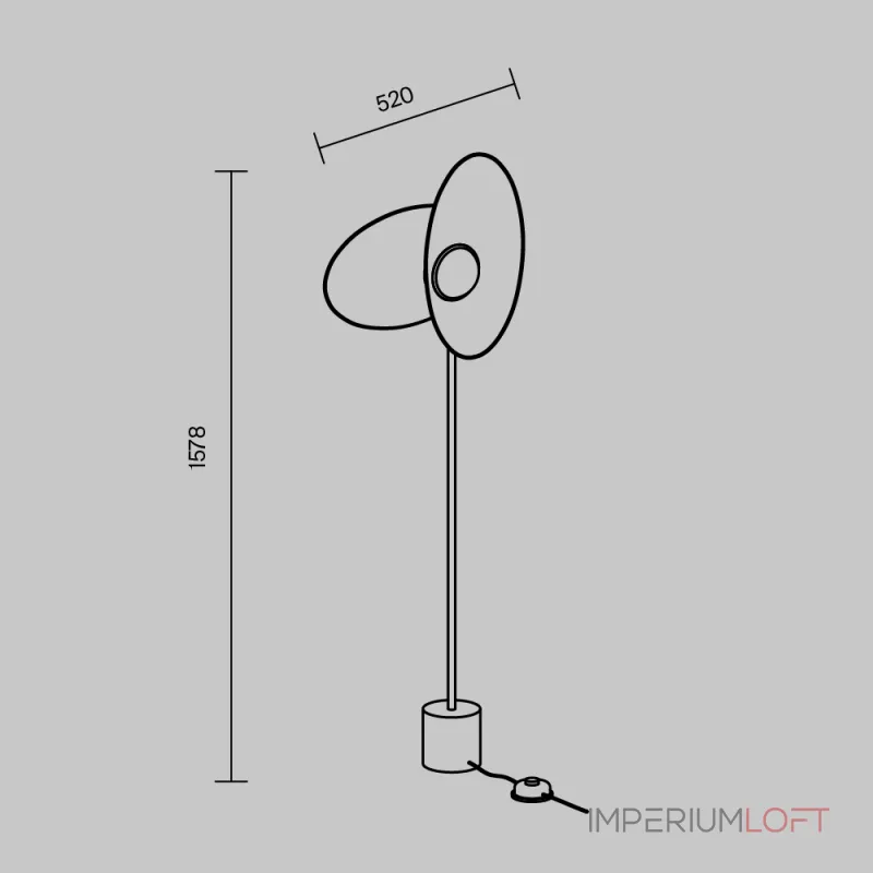 Напольный светильник (торшер) Maytoni Evolution MOD396FL-L10W3K от ImperiumLoft