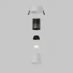 Встраиваемый светильник Dip Hight 3000K 10Вт 50° Maytoni DL116-10W-3K-W