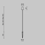 Ландшафтный светильник Maytoni Cane O504FL-L1B3K1 от ImperiumLoft