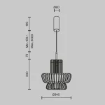 Подвесной светильник Maytoni Namiki MOD465PL-L12BK3 от ImperiumLoft
